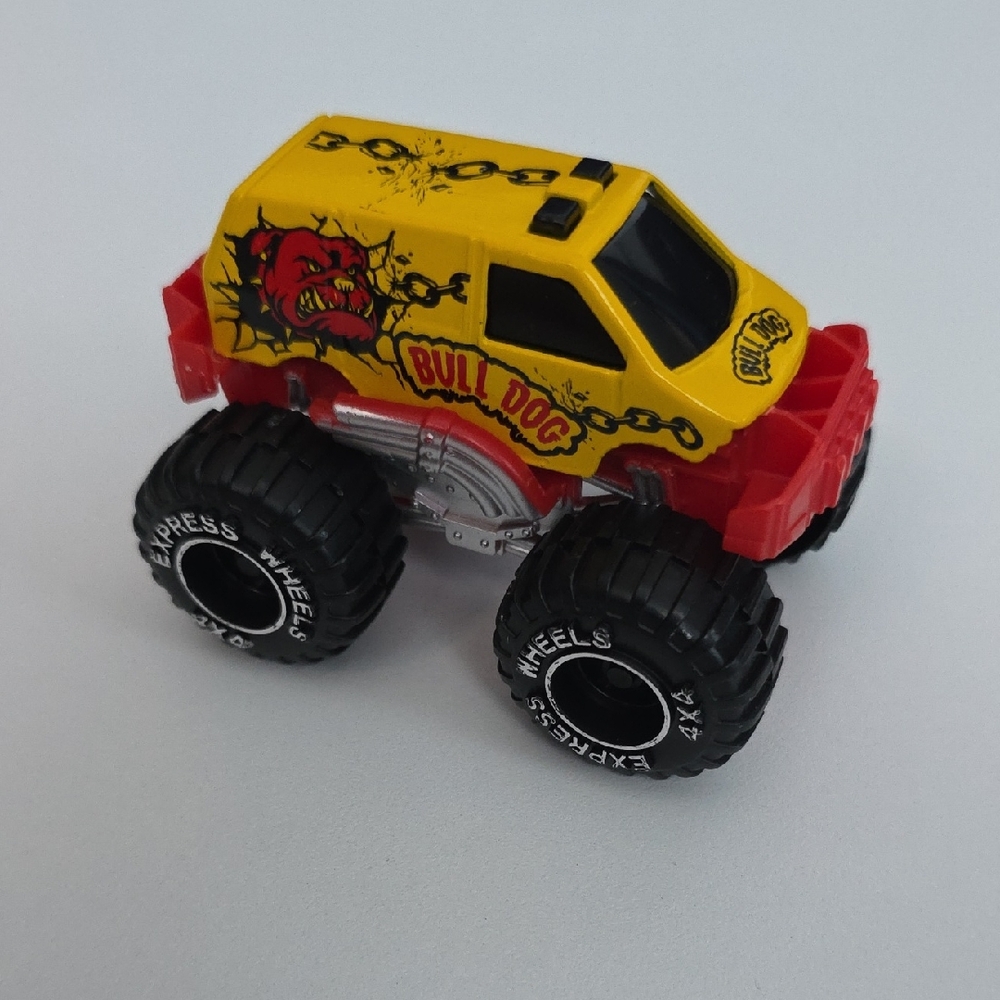 Bulldog Monster Truck Toy - Yellow and Red
